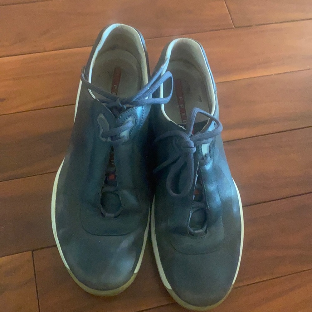 Prada navy sneakers